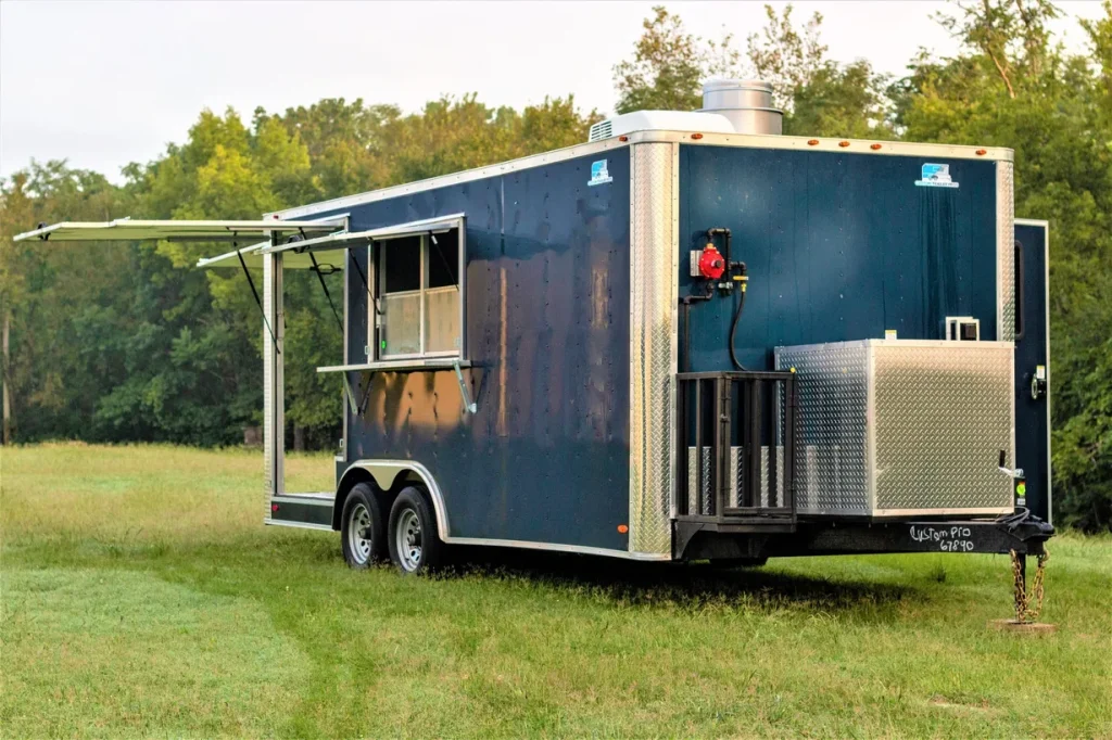 2023 8.5x20 Enclosed Porch BBQ Trailer